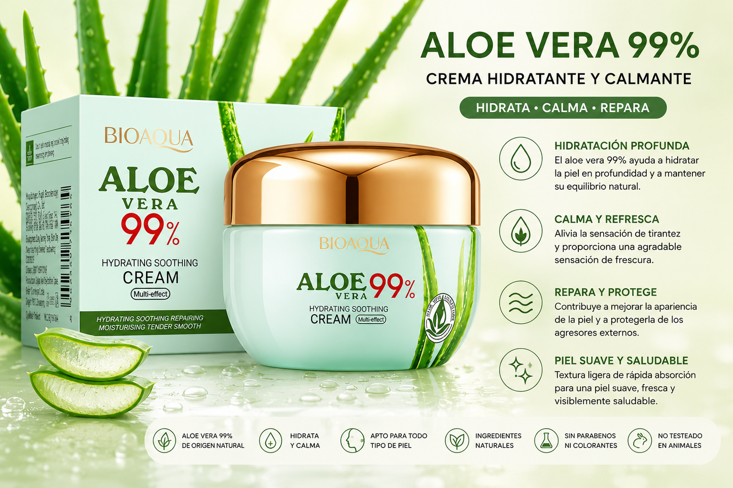 Pack Aloe Vera 99% BIOAQUA