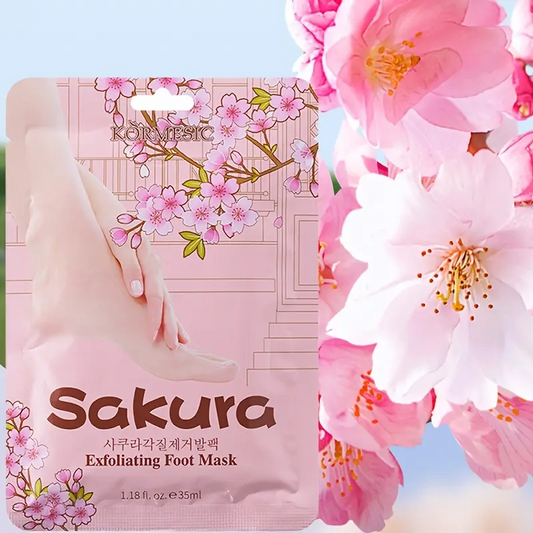 Mascarilla Exfoliante De Pies Sakura - Renueva Tu Piel Con Suavidad Floral